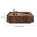 ORIEREEY Elegant Wooden Coffee Table with Storage Shelf - Modern Living Room Furniture for Home or Office